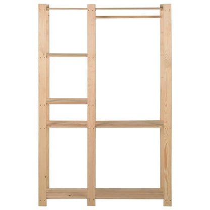 vidaXL Clothes Rack 110x38x170 cm Solid Pinewood