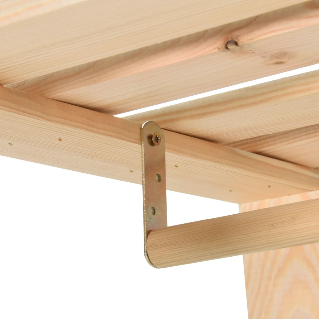 vidaXL Clothes Rack 110x38x170 cm Solid Pinewood