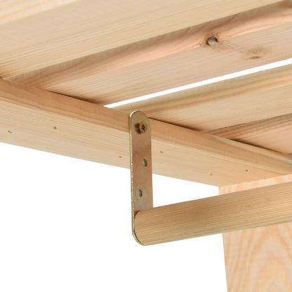 vidaXL Clothes Rack 110x38x170 cm Solid Pinewood