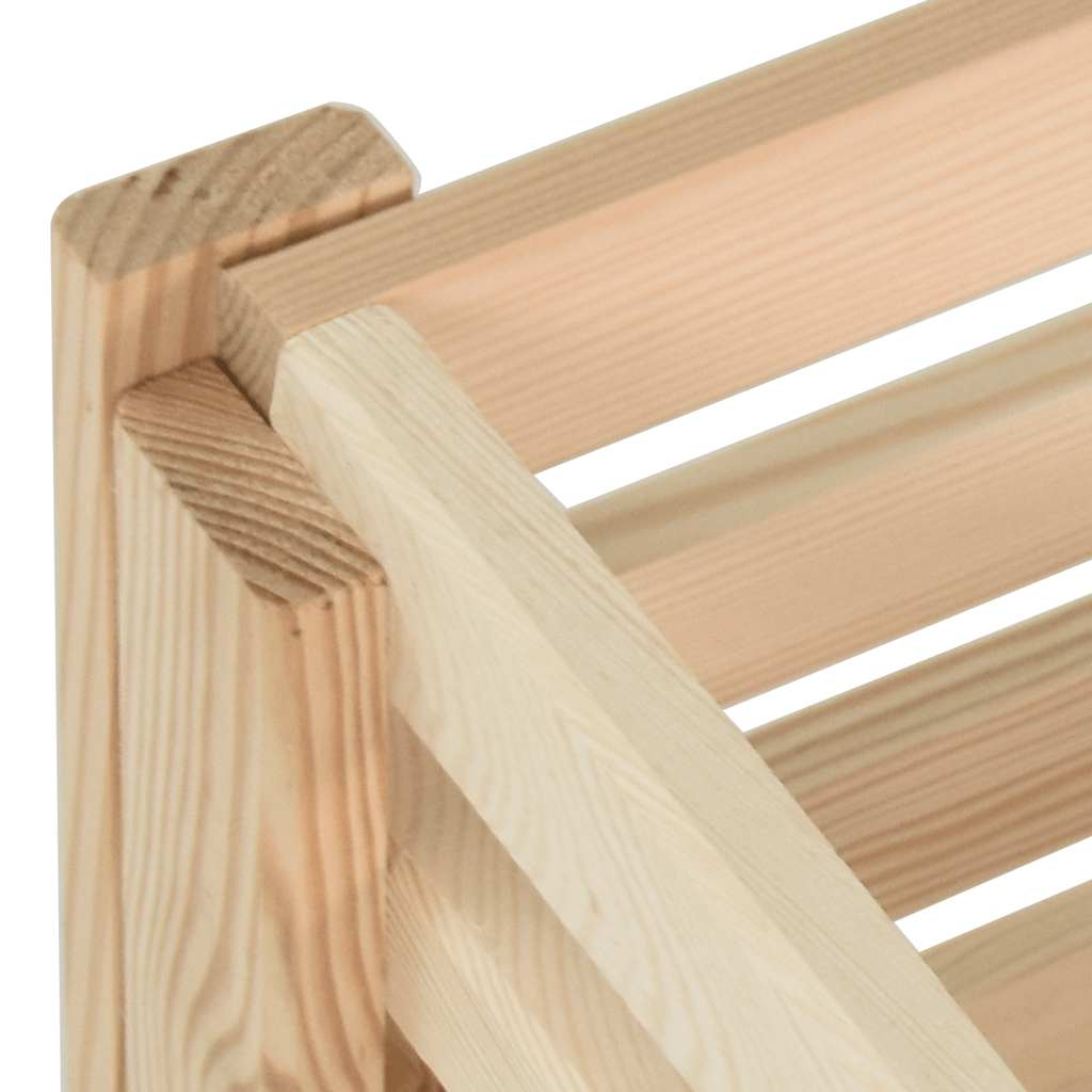 vidaXL Potato Box 60x40x50 cm Solid Pinewood