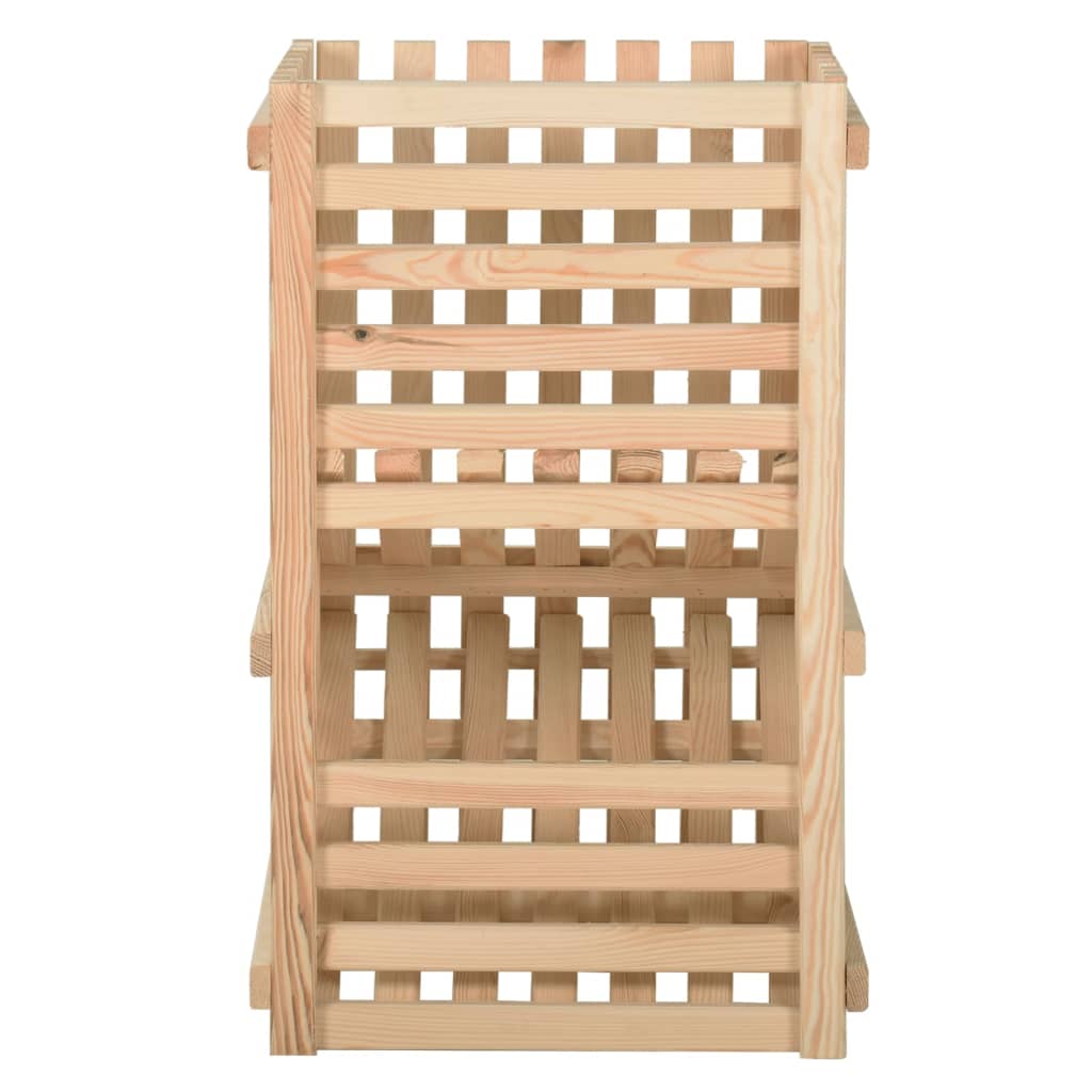 vidaXL Potato Box 50x50x80 cm Solid Pinewood