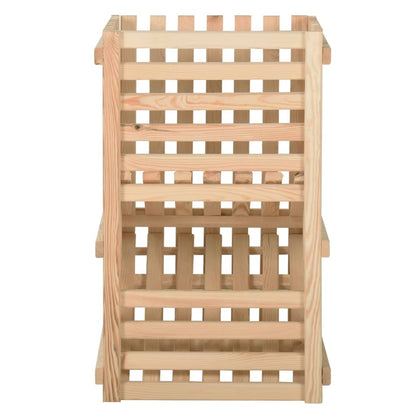 vidaXL Potato Box 50x50x80 cm Solid Pinewood