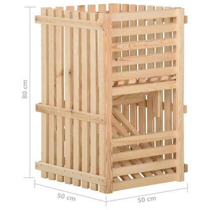 vidaXL Potato Box 50x50x80 cm Solid Pinewood
