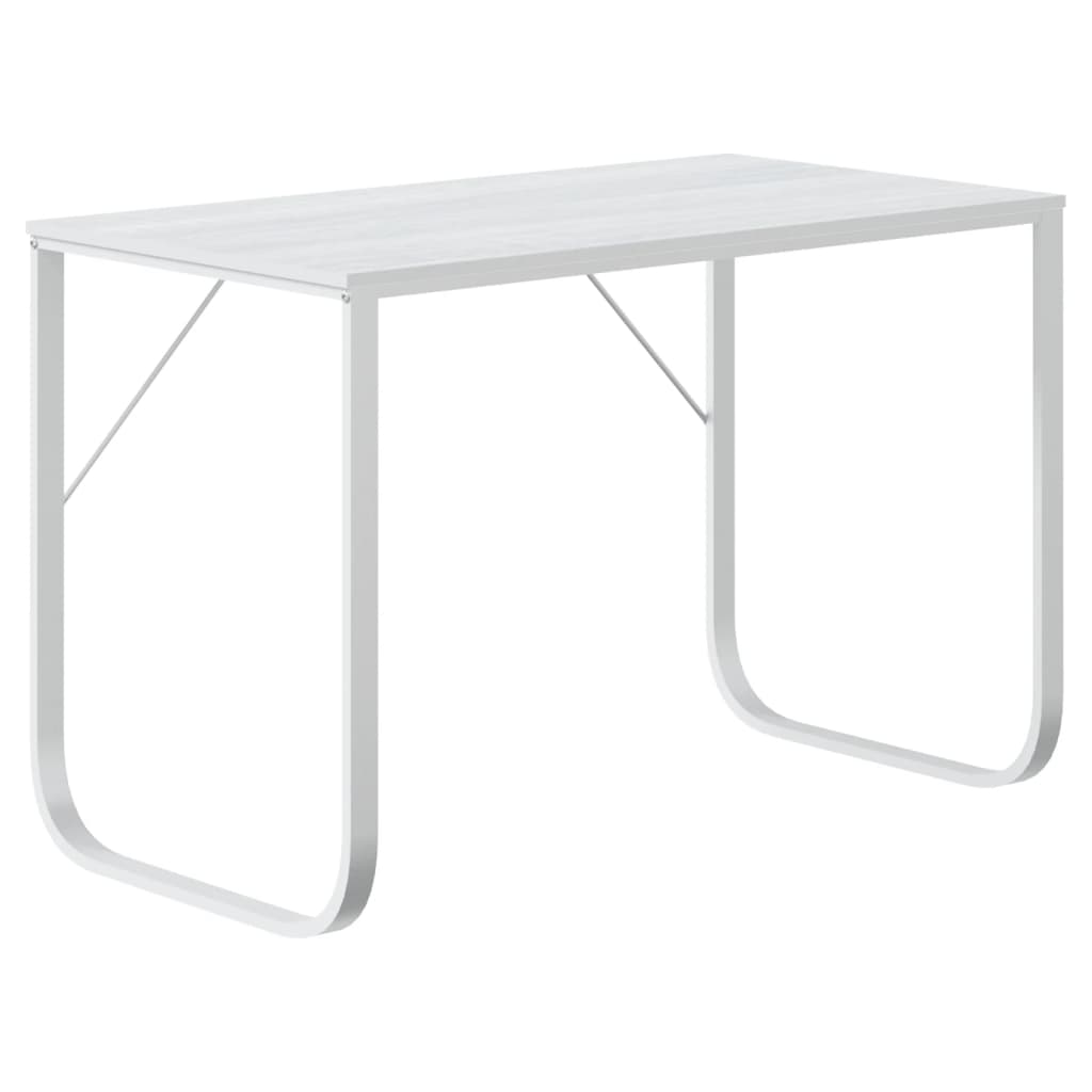 vidaXL Computer Desk White 110x60x73 cm Engineered Wood