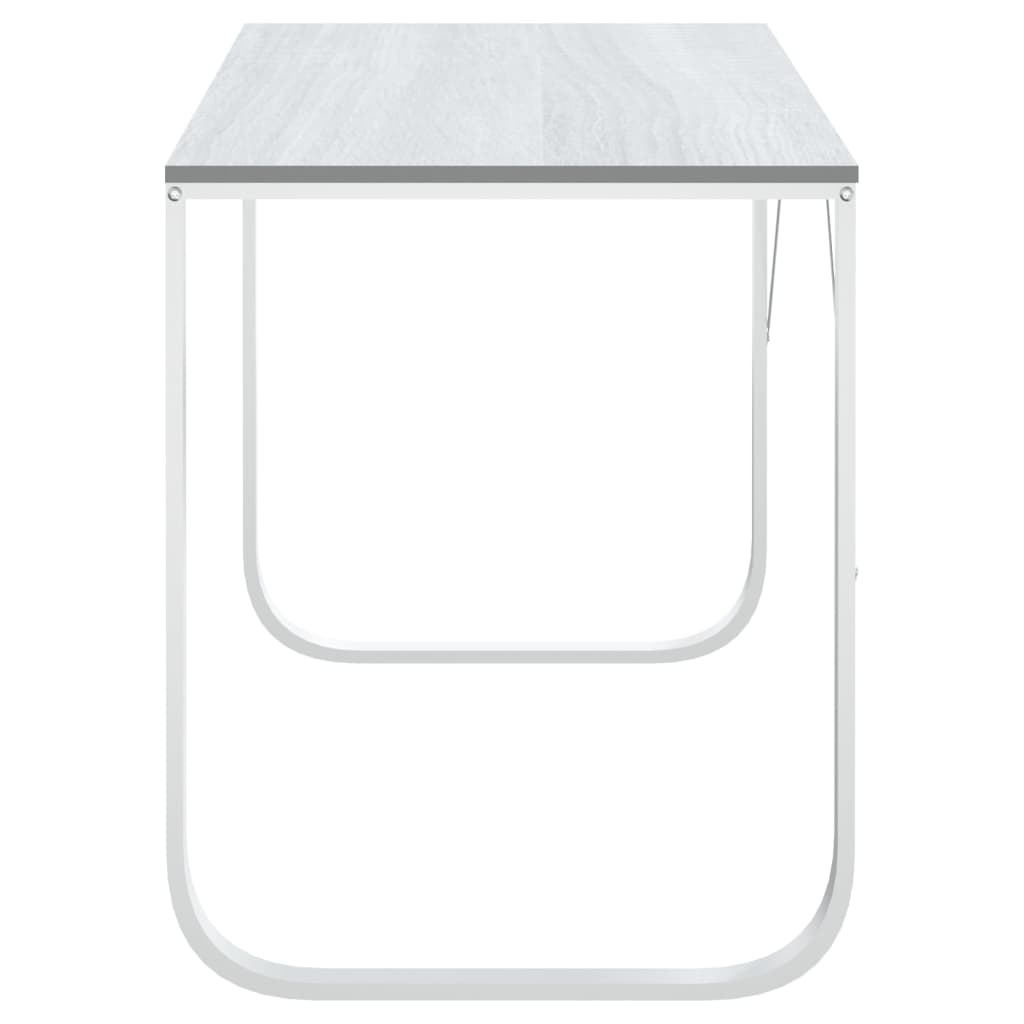 vidaXL Computer Desk White 110x60x73 cm Engineered Wood