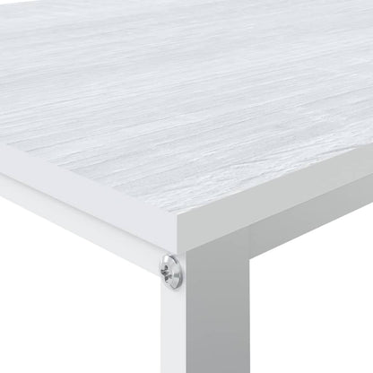 vidaXL Computer Desk White 110x60x73 cm Engineered Wood