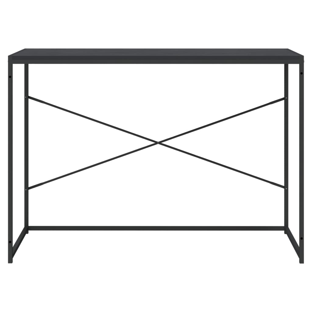 vidaXL Computer Desk Black 110x60x70 cm Engineered Wood