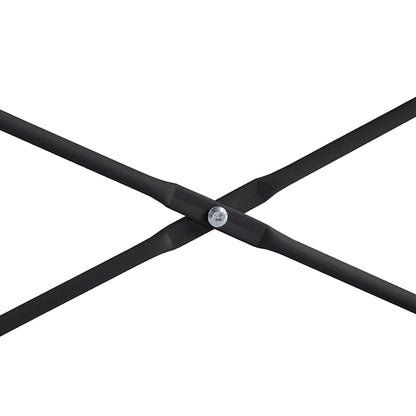 vidaXL Computer Desk Black and Oak 110x60x70 cm Engineered Wood