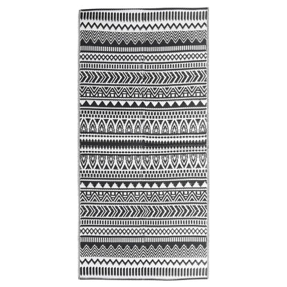 vidaXL Outdoor Rug ARAKIL Black 80x150 cm PP