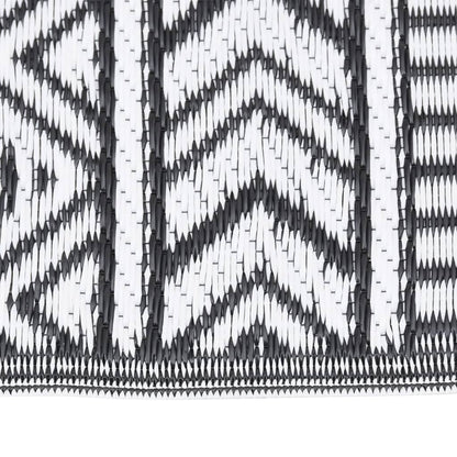 vidaXL Outdoor Rug ARAKIL Black 80x150 cm PP