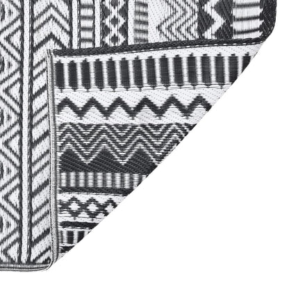 vidaXL Outdoor Rug ARAKIL Black 80x150 cm PP