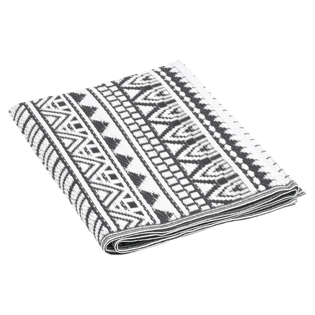 vidaXL Outdoor Rug ARAKIL Black 80x150 cm PP