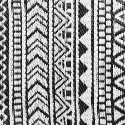 vidaXL Outdoor Rug ARAKIL Black 80x150 cm PP