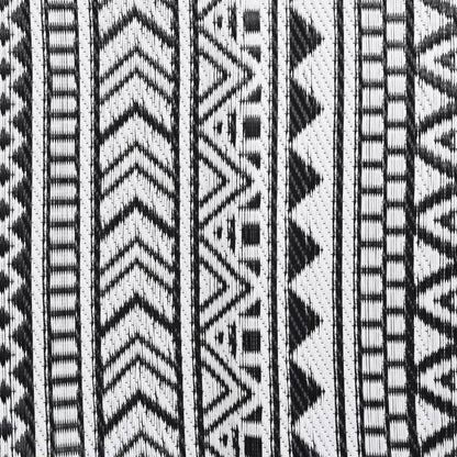 vidaXL Outdoor Rug ARAKIL Black 160x230 cm PP