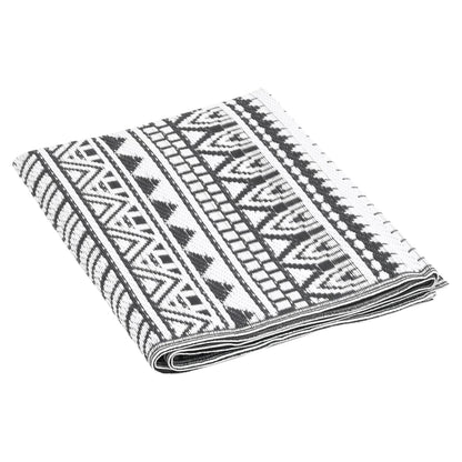 vidaXL Outdoor Rug ARAKIL Black 190x290 cm PP
