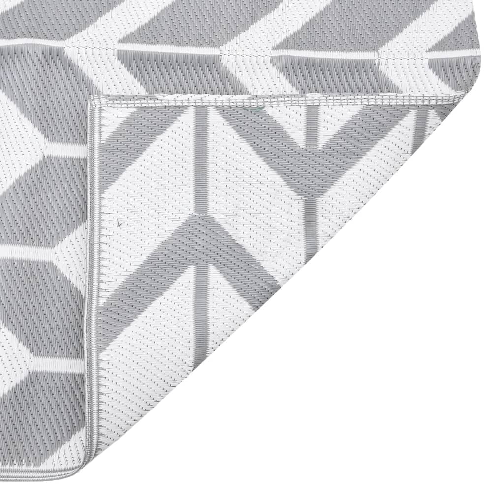 vidaXL Outdoor Rug ARAKIL Grey 160x230 cm PP