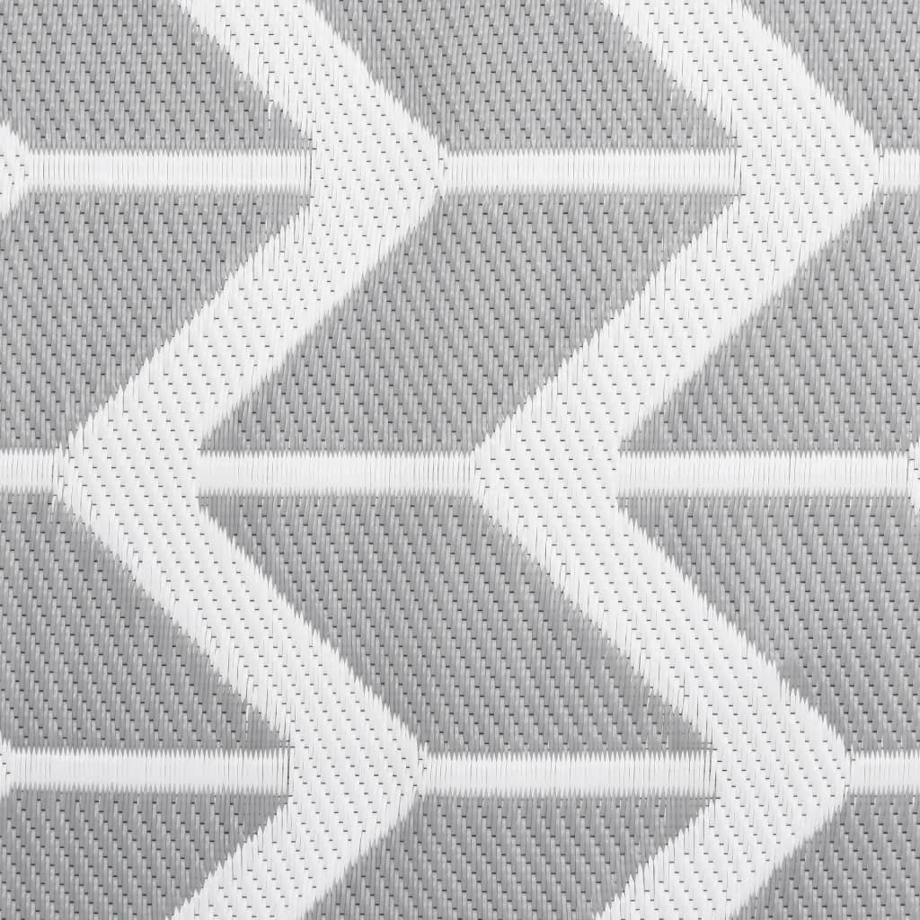 vidaXL Outdoor Rug ARAKIL Grey 160x230 cm PP