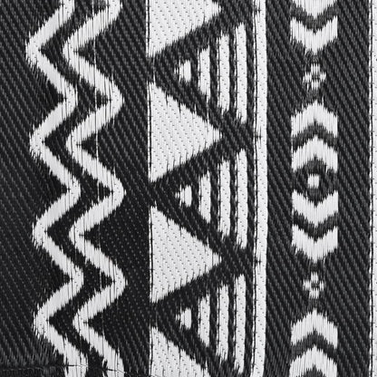 vidaXL Outdoor Rug ARAKIL Black 190x290 cm PP