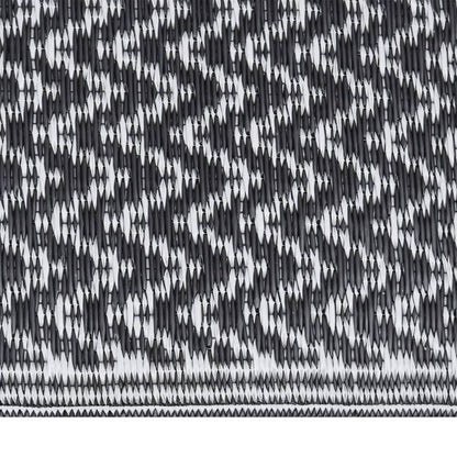 vidaXL Outdoor Rug ARAKIL Black 140x200 cm PP