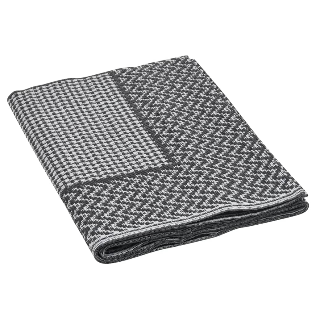 vidaXL Outdoor Rug ARAKIL Black 140x200 cm PP