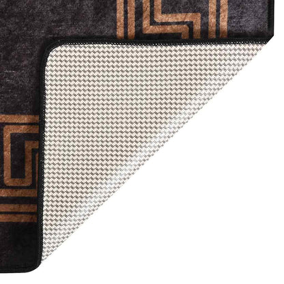 vidaXL Rug Washable 120x180 cm Black and Gold