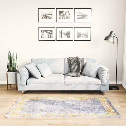 337934 vidaXL Rug Washable 80x150 cm Grey