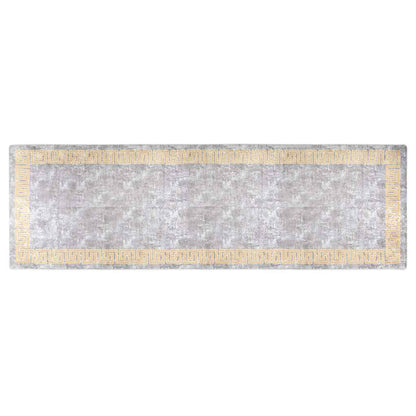 337935 vidaXL Rug Washable 80x300 cm Grey