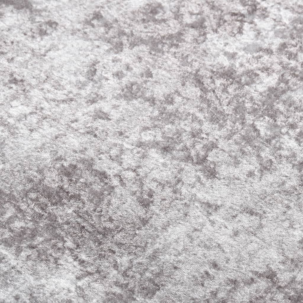 vidaXL Rug Washable 80x300 cm Grey