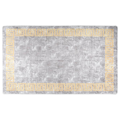 vidaXL Rug Washable 120x180 cm Grey Anti Slip