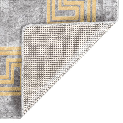 vidaXL Rug Washable 120x180 cm Grey Anti Slip
