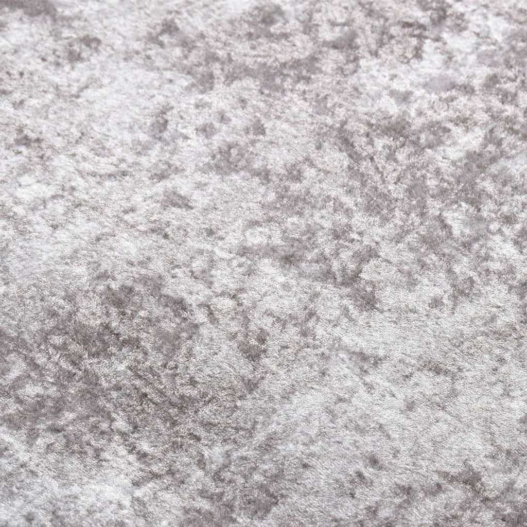 vidaXL Rug Washable 160x230 cm Grey