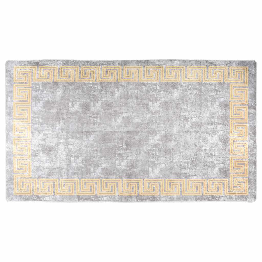 vidaXL Rug Washable 190x300 cm Grey Anti Slip