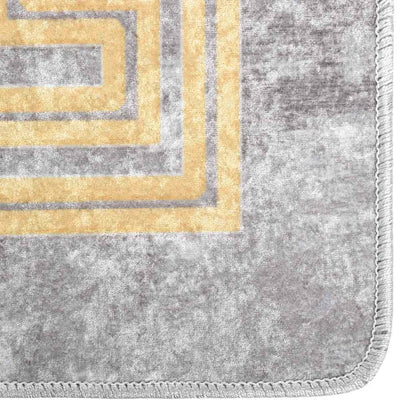 vidaXL Rug Washable 190x300 cm Grey Anti Slip
