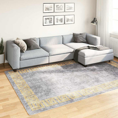 vidaXL Rug Washable 190x300 cm Grey Anti Slip