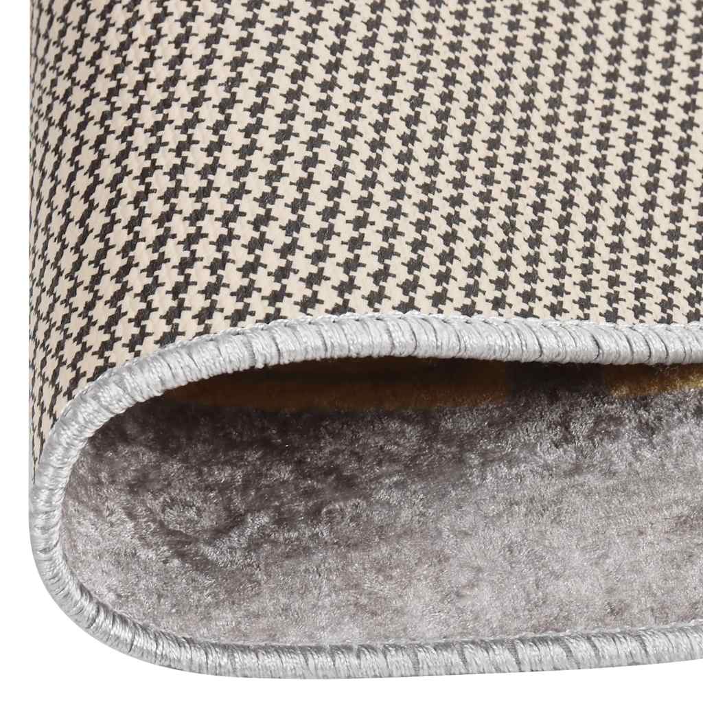 vidaXL Rug Washable φ120 cm Grey