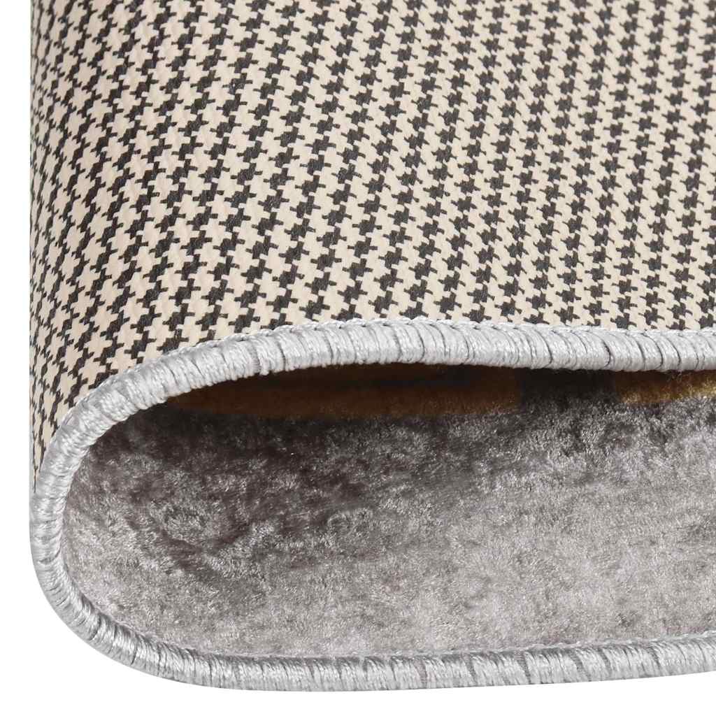 337939 vidaXL Rug Washable φ120 cm Grey