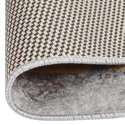 337939 vidaXL Rug Washable φ120 cm Grey