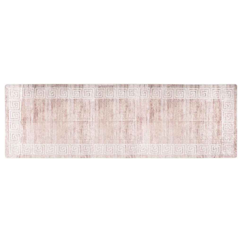 337941 vidaXL Rug Washable 80x300 cm Beige