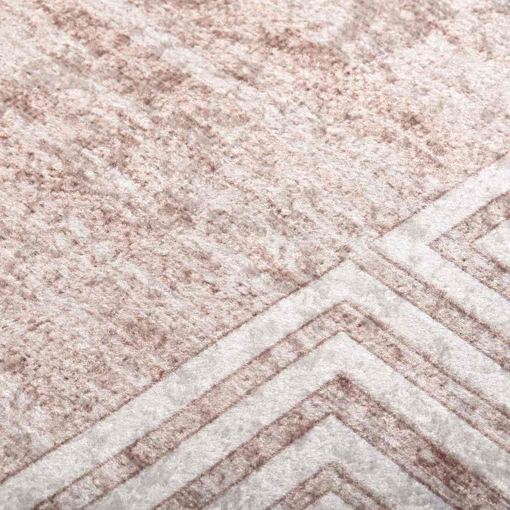 337941 vidaXL Rug Washable 80x300 cm Beige