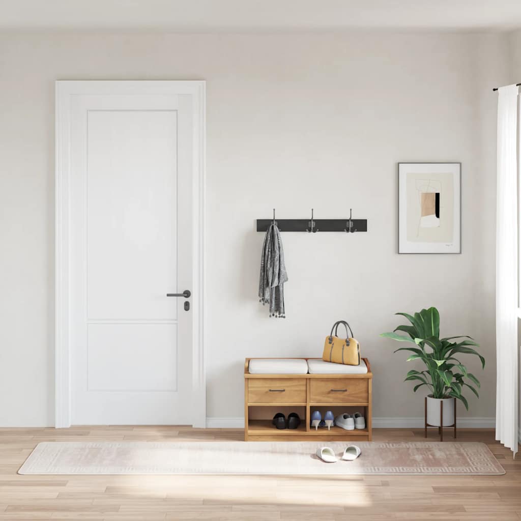 vidaXL Rug Washable 80x300 cm Beige Anti Slip