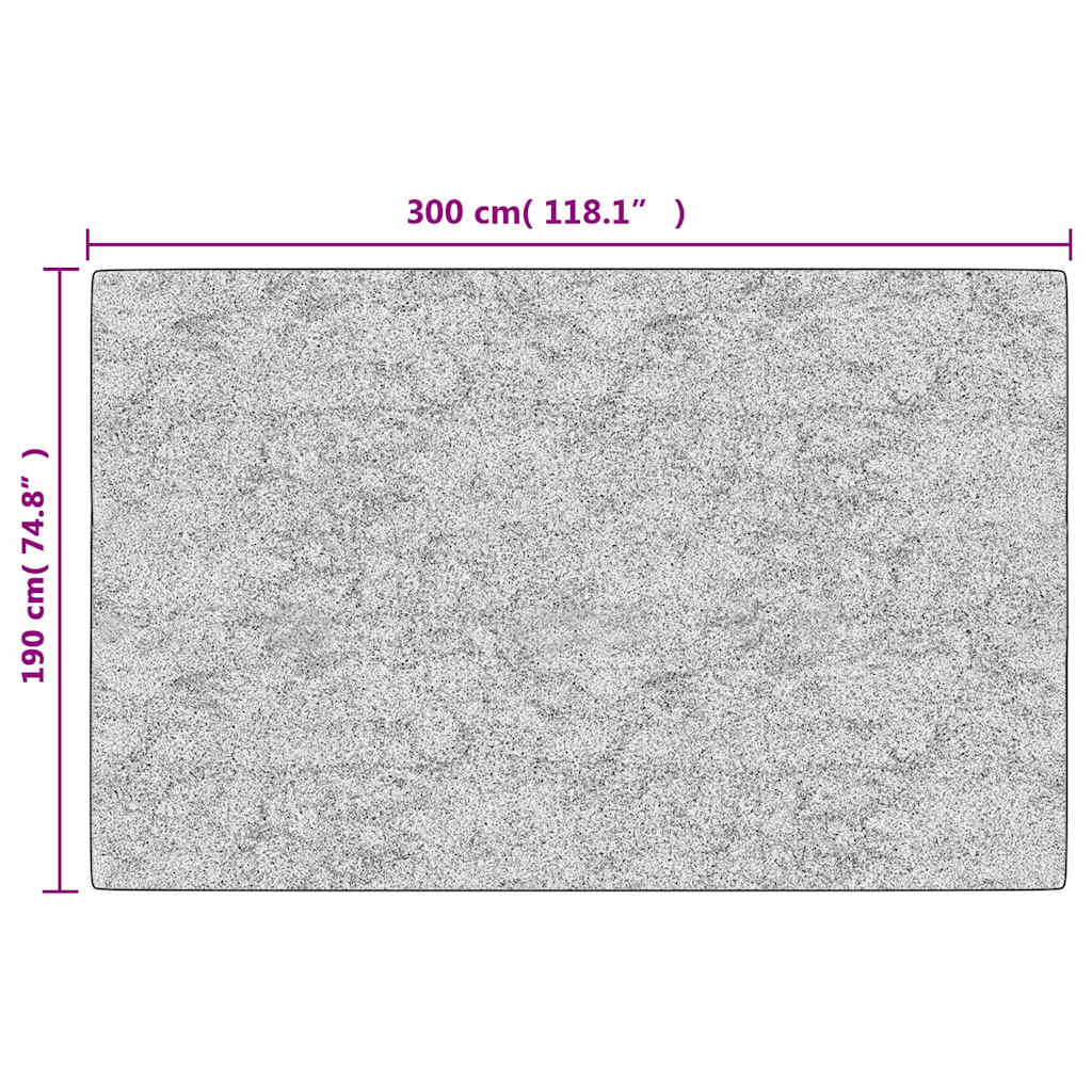 vidaXL Rug Washable 190x300 cm Beige Anti Slip