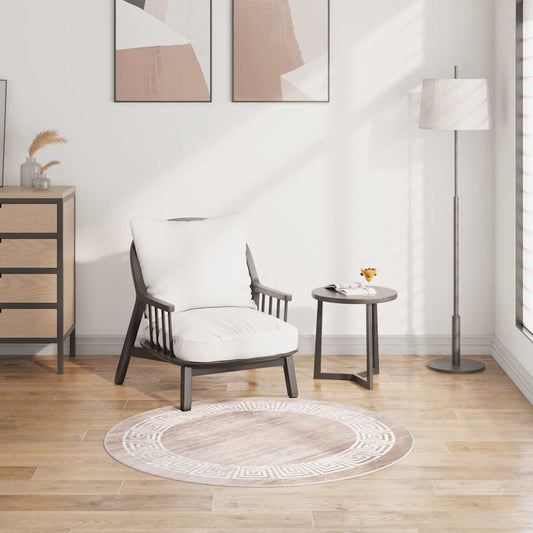 vidaXL Rug Washable 120 cm Beige