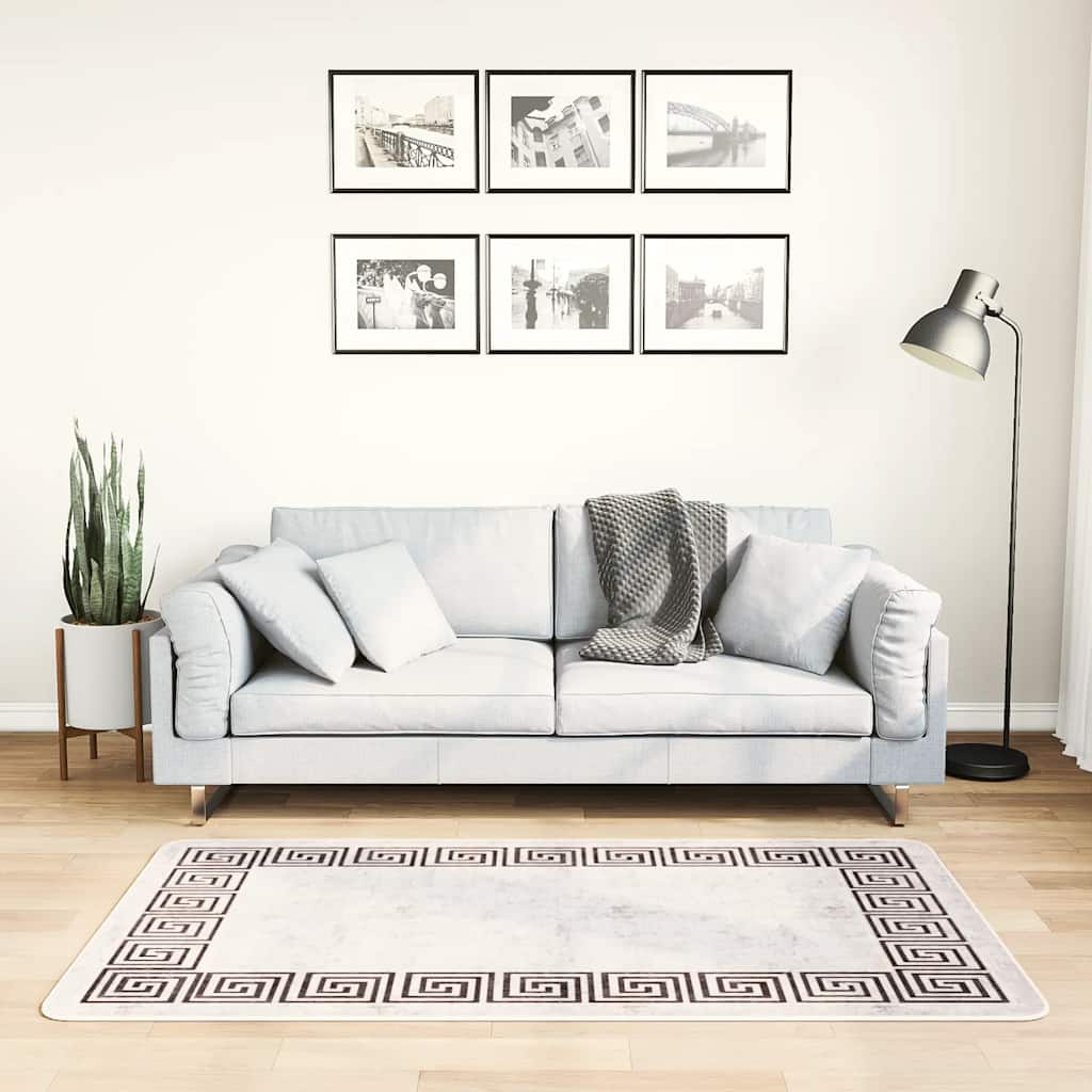 vidaXL Rug Washable 80x150 cm Light Beige