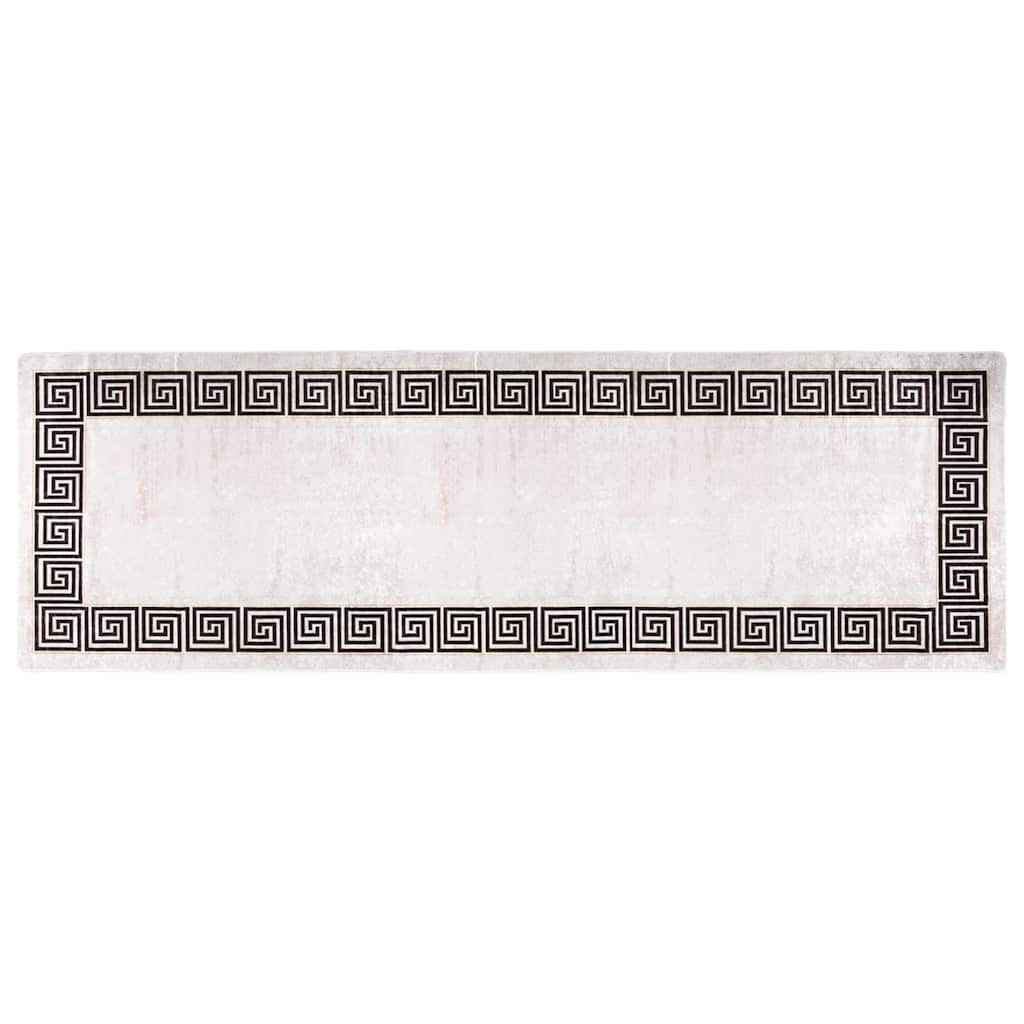 337947 vidaXL Rug Washable 80x300 cm Light Beige