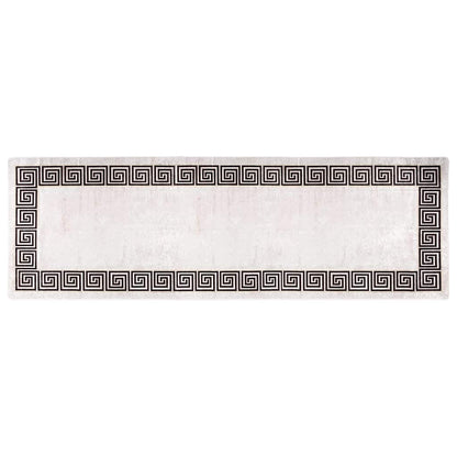 337947 vidaXL Rug Washable 80x300 cm Light Beige