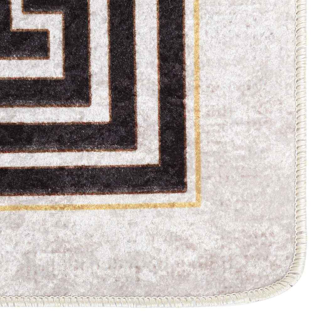 337947 vidaXL Rug Washable 80x300 cm Light Beige