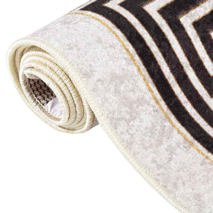 337948 vidaXL Rug Washable 120x180 cm Light Beige