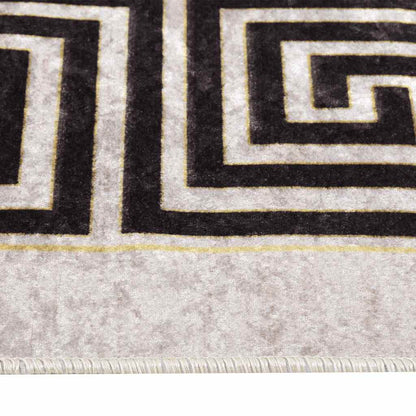 vidaXL Rug Washable 190x300 cm Light Beige Anti Slip