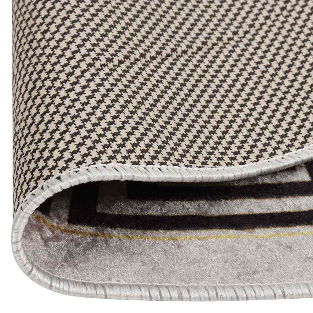 337951 vidaXL Rug Washable φ120 cm Light Beige