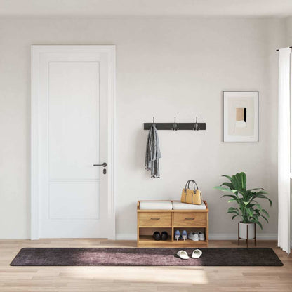 337953 vidaXL Rug Washable 80x300 cm Anthracite